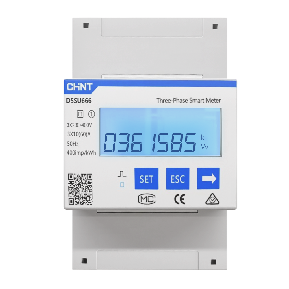 Трифазен мерител 3P4W. Точност Class 1.0, DTSU666